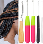 5pcs sets Bent Latch Hook Crochet Hooks Hair Braiding Tools Dreadlocks