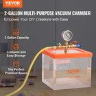 Vevor Vacuum Chamber Acrylic Vacuum Degassing Chamber 2 Gal Degassing Silicone
