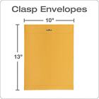 Quality Park Clasp Envelope 10 X 13 28lb Brown Kraft 100 box 37897