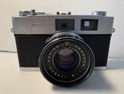 Vtg Konica Auto S2 Hexanon 35mm Rangefinder Camera W leather Case Japan