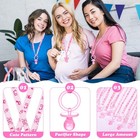 36 Pieces Baby Shower Pacifiers Necklace Acrylic Baby Party Favors Pacifiers    