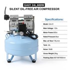 600w 24l Portable Dental Medical Air Compressor Oil Free Tank For Dental Use