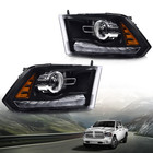 Led Drl Projector Headlights W  Harness Fit For 09-18 Ram 1500 2500 3500 Black