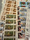 Lot Of Us Fv Stamp Partial Sheets  250 15 Face Value All Full Gum Postage 