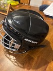 Bauer Prodigy Youth Ice Hockey Helmet Combo W Cage Black Yth