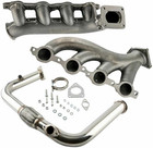 3pcs Turbo Exhaust Manifold For Chevy Silverado For Gmc Sierra 5 3 4 8 Vortec 6l