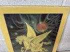 Vintage Ferraro Unicorn Pegasus Wall Plaque Fantasy Mythical Decor 1970   s 1980   s
