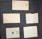 Us Postal Covers 1895-97 Lot Of 5 Unchecked