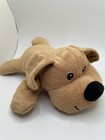 Melissa   Doug Plush Brown Puppy Dog Sewn Eyes Lying Down 10  Happy Smiling