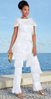 Size M Ashro Black Formal Dress Dinner Cocktail Party Zazie Fringe Pant Set