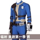 Fallout Hank Cosplay Halloween Cosplay Costume Outfit Man Jumpsuit Suit Prop Set