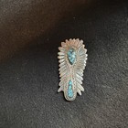 Turquoise    Sterling Silver Bolo Tie By Rc