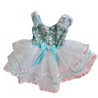 Revolution Dance Costume Tea For Two Embroidered Sequin Leotard Child s Large