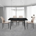 Jiexi Set Of 2 Pu Leather Armless White Chair W  Steel Legs Dining Living Room