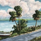 Florida Highwaymen Style Landscape 16x20 Painting By Florida Artist Stan Prather