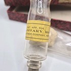 Antique Sanitary Moistener Co  Glass Env   Stamp Moisturizers Box Set 1895-1897