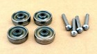Set Of 4  1900-30 Singer Treadle Sewing Machine Original Base Wheels W  New Pins