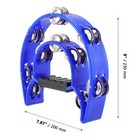 4 Pack 10 Inch Double Row Tambourine  Metal Jingles Hand Held Percussion With   