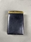 Vintage Rolfs Black gold Cigarette Pack Holder Case With Spring Assist Lid