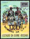 Guinea-bissau Stamps 1976 Imperforated U p u  100th Anniversary Series