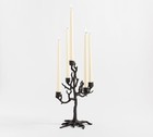 Pottery Barn Haunted Tree Gothic Black Candelabra 13  H Halloween New