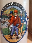 1 Liter German  wandering  Beer Stein Hand Painted With Lid Munich