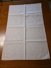 2 Vintage Red Check Linen Dish Towels  30  X 20 