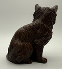 Sitting Cat Figurine 5    Brown Red Mill Mfg Vintage