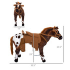 Ride On Horse For Girls And Boys  Plush Horse Gift  Interactive Toy For Kids