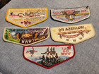 Lot Of 5 Order Of The Arrow Lodge Flaps 134 110 118 385 317   All Mint Oa