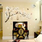 Removable 3d Birds Flower Wall Sticker Mural Vinyl Art Decals Bedroom Home Decor