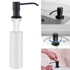 Black Soap Or Lotion Dispenser For Kitchen Sink  Stainless Steel Liquid Pump