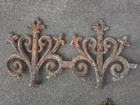 Antique Cast Iron Architectural Salvage Fence Post Ornate Finial Fleur De Lis