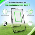 Adjustable Volleyball Rebounder Net  7x4 Ft  Training Equipment With Angle