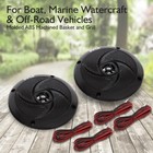 Pyle 5 25  180w Low-profile Marine Speakers W  Led Lights   Waterproof Plmrs53bl