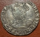 Mary Groat  4 Pence  England  Promegranate Mint  S-2492  Strong Portrait  