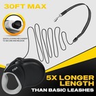 Fida Upgraded Retractable Dog Leash 30ft Heavy Duty Pet Walking Leash For