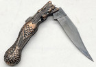 Vintage Mermaid Double Sided Pocket Knife Stainless Steel 4  Made In Taiwan