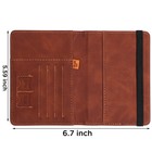 Leather Travel Passport Holder Card Id Wallet Rfid Blocking Anti Scan Case Cover