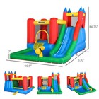 Kids Bounce House Inflatable Castle Water Slide Pool Outdoor Play Toy For 3-8 Yr