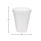 Wincup Foam Drink Cups 18 Series  White  8 Oz   1000 Ct With Free Shipping In Us