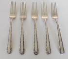 Lot Of 5  Towle Sterling Silver Candlelight Fork 7 1 4  Mono B