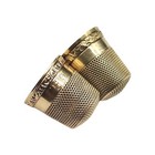 Lot Of Two Antique 10k Gold Thimbles 6 5g Total Weight Signed Simons Bros   Mko