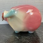 1957 Hull Pottery Corky Pig Piggy Bank Vintage Ceramic Coin Bank 5 5  X 7 