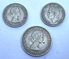 Foreign Coins - Uk 3 Coin Lot  1960 Florin And 2 Bobs  1948 George Vi   1961 Qe2