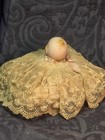 Rare  Vintage Kewpie Doll W  Dress On Top Of Pillow