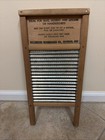 Columbia Washboard Co  Dubl Handi Metal And Wood Washboard Vintage