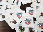 Rare 80 C 1910 Celluloid Pinback Button Paper Proof Inserts