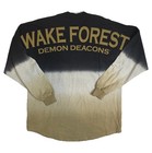 Spirit Jersey Ombre Wake Forest Demon Deacons Men Medium Long Sleeve Made In Usa