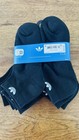 Adidas Originals Trefoil Low Cut Socks 6 Pair Black L Men   s 8-12 New